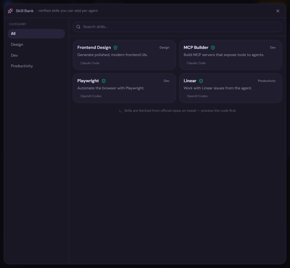 The Skill Bank